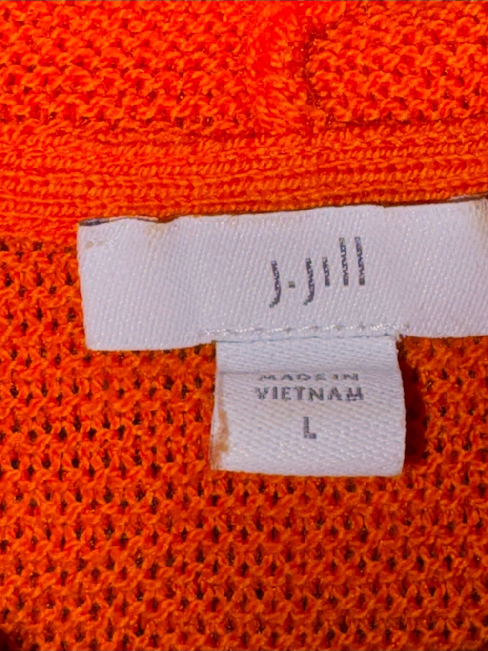 J. Jill Bright Orange Cowl Neck Sweater - Picture 2 of 4